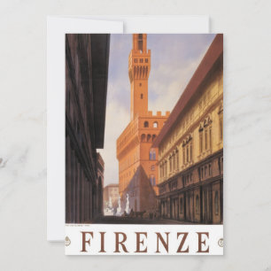 Florenz, Palazzo Vecchio, Vintag Italien
