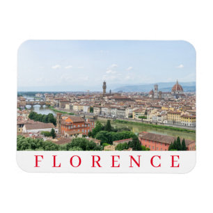 Florenz Panoramaaussicht Kühlschrankmagnet Magnet
