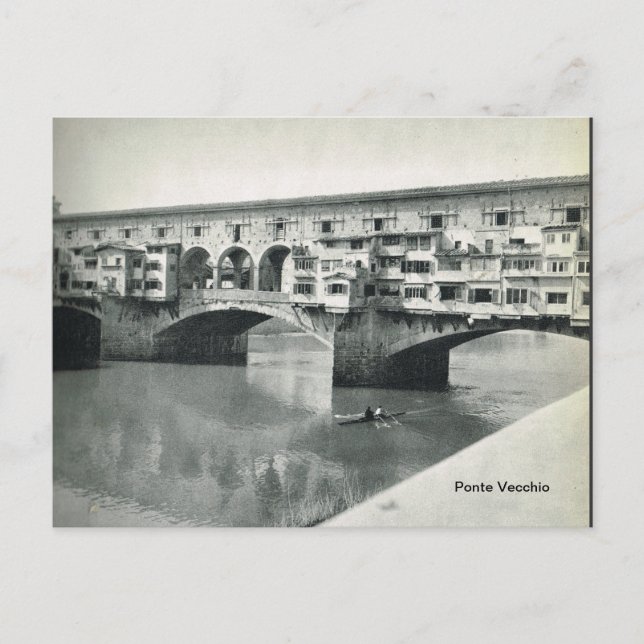 Florenz, Ponte Vecchio Postkarte (Vorderseite)
