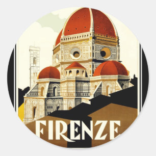 FLORENZ RUNDER AUFKLEBER