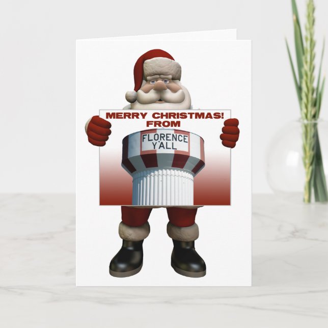 Florenz Sie Sankt-Weihnachtskarte Feiertagskarte (Vorderseite)