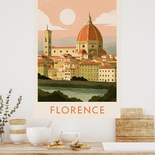 Florenz Stadtansicht Poster