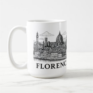 Florenz Stadtbild - Duomo Kathedrale Linie Kunst Kaffeetasse