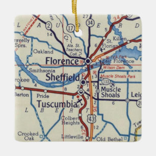Florenz und Muscle Shoals Alabama Ornament
