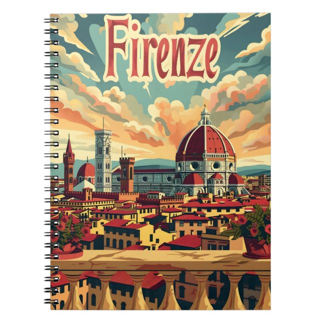 Florenz Vintage Notizblock (Vorderseite)