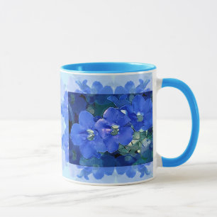 "Flores Azuis" (blaue Blumen) Tasse