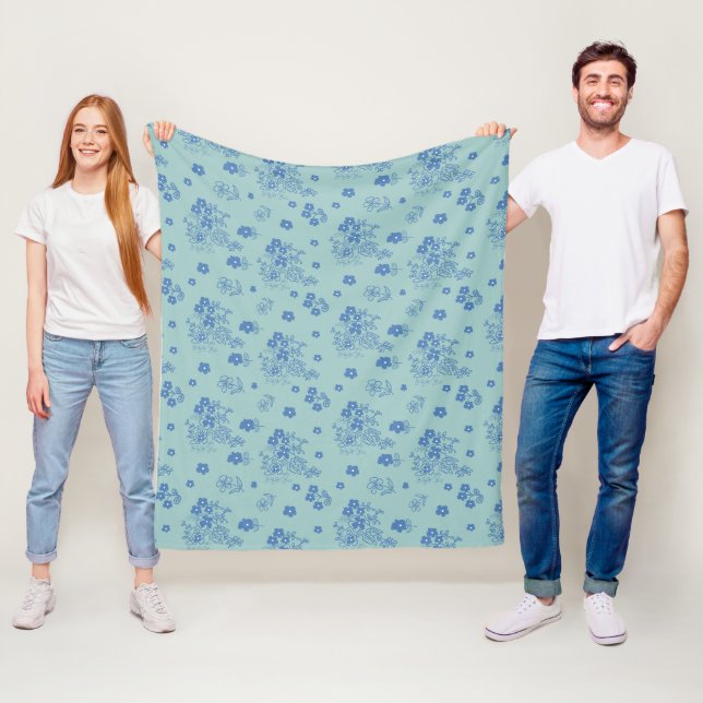 Flores azules fleecedecke (Beispiel)
