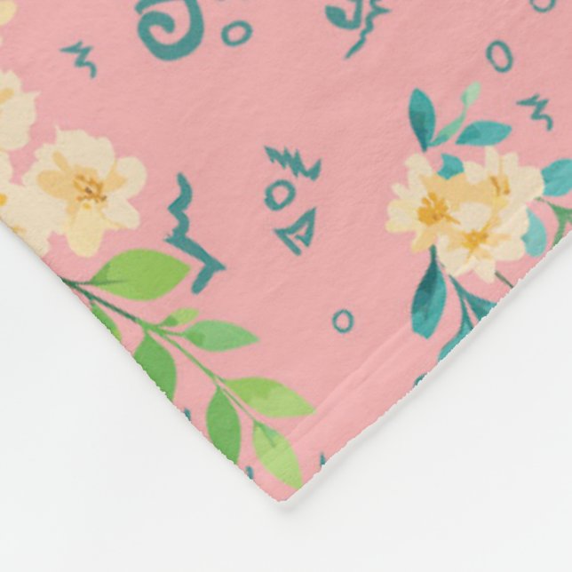 Flores de Cereza Fleecedecke (Ecke)