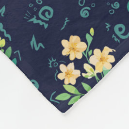 "Flores de Luna" Fleecedecke