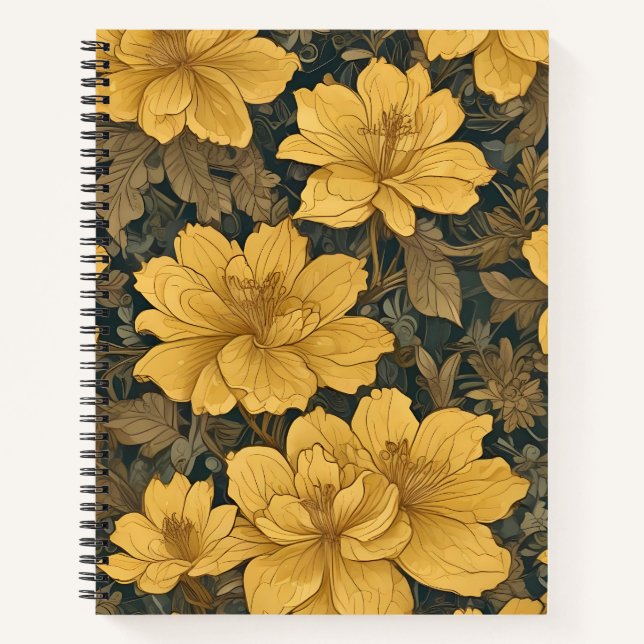 Flores de Oro Notizbuch (Vorderseite)