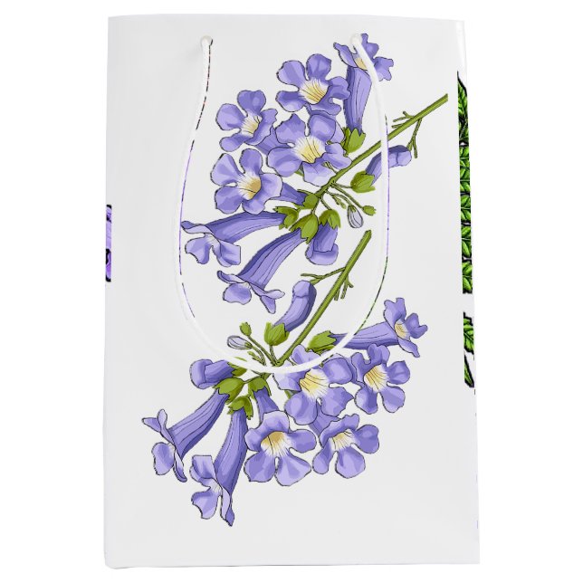 Flores do Brasil jacaranda Mittlere Geschenktüte (Vorderseite)