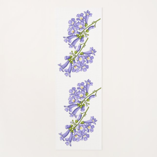 Flores do Brasil jacaranda Yogamatte (Vorderseite)