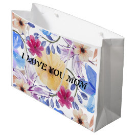FLORES EN ACUARELA GROßE GESCHENKTÜTE