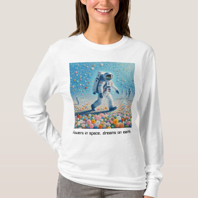 Flores En El Espacio T-Shirt (Vorderseite)