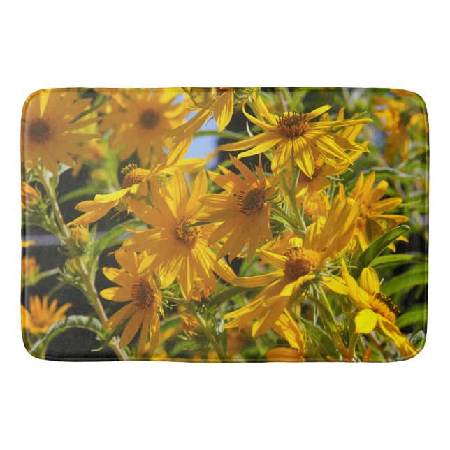 Flores en mi hierbas " Blume in meinem Unkraut " Badematte (Vorderseite)