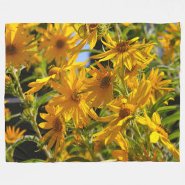 Flores en mi hierbas " Blume in meinem Unkraut " Fleecedecke