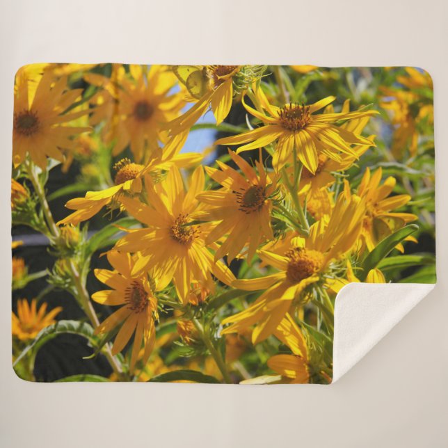 Flores en mi hierbas " Blume in meinem Unkraut " Sherpadecke (Vorderseite (Horizontal))