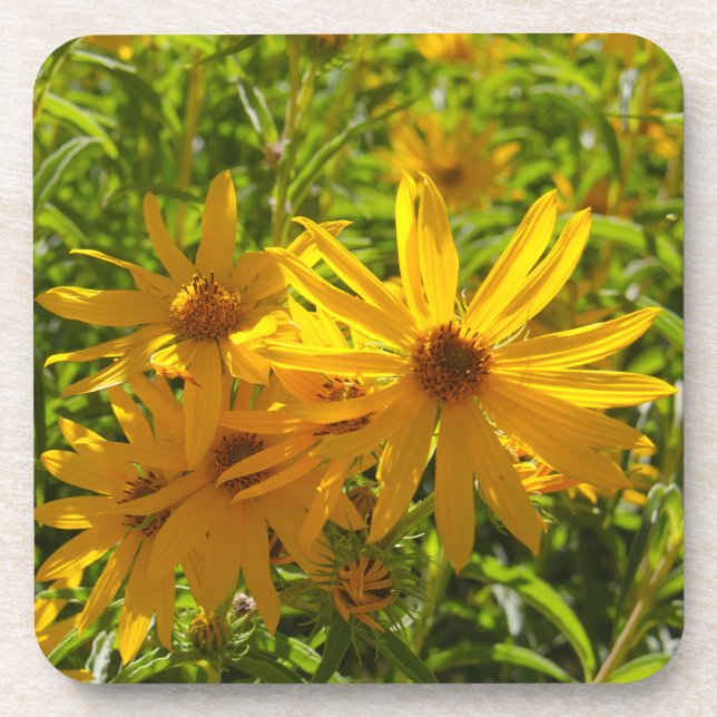 Flores en mi hierbas " Blume in meinem Unkraut " Untersetzer (Vorderseite)