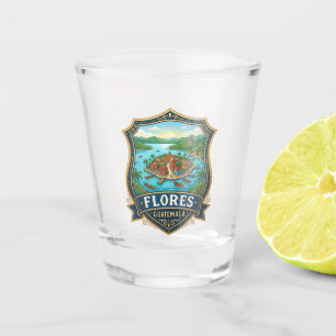 Flores Guatemala Schnapsglas