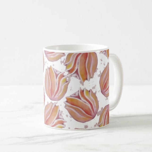Flores Pêssego Kaffeetasse (VorderseiteRechts)