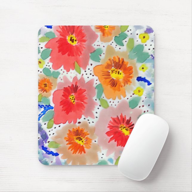Flores rojas  mousepad (Mit Mouse)