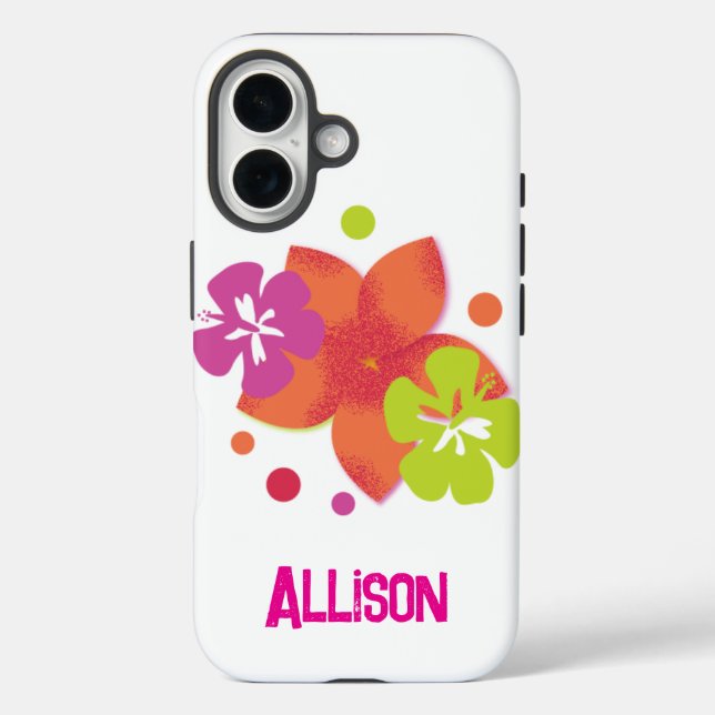 Florescent Tropical Vibes Case-Mate iPhone Hülle (Rückseite)