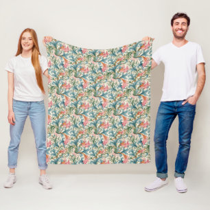 Florfarbenes Design Jugendstil-Tapeten Fleecedecke