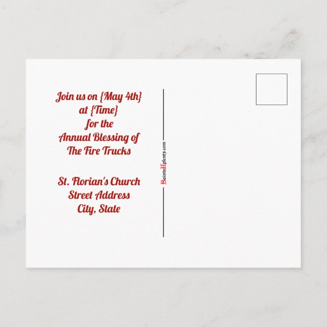 Florian von Lorch (BK 32) Postkarte (Rückseite)