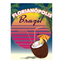 Florianópolis Brasilianisches Reiseplakat