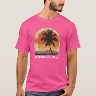 Florianópolis Brasilien Retro Beach Sunset Vintag T-Shirt