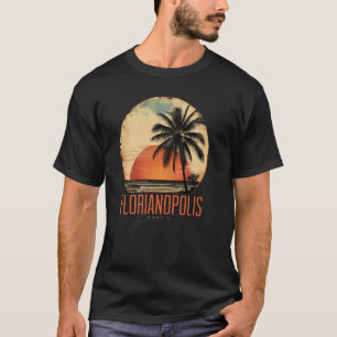 Florianopolis Brasilien Retro Beach Sunset Vintag T-Shirt