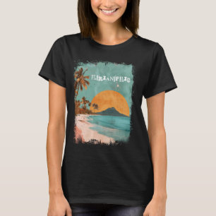 Florianopolis Brasilien Retro Beach Sunset Vintag  T-Shirt