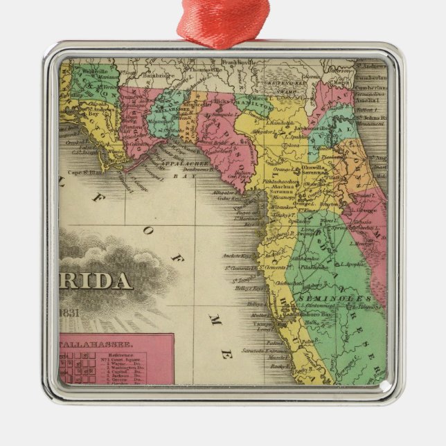 Florida 10 ornament aus metall (Vorne)