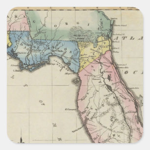 Florida 11 quadratischer aufkleber