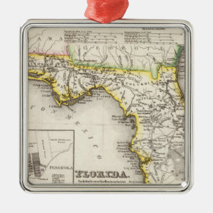 Florida 14 silbernes ornament