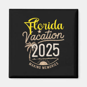Florida 2025 Family Trip Friends Group Urlaub Ma Magnet