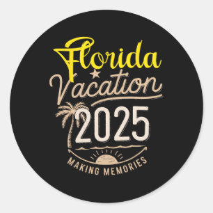 Florida 2025 Family Trip Friends Group Urlaub Ma Runder Aufkleber