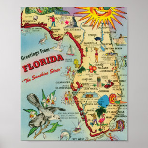 Florida 8x10 Poster Druck