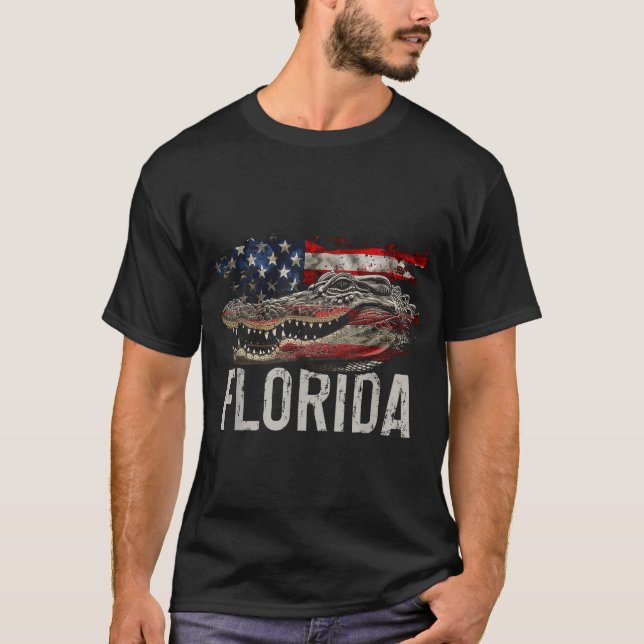 Florida Alligator Everglades Nationalpark T-Shirt (Vorderseite)