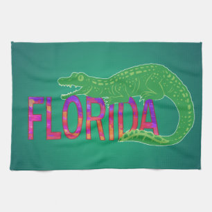 Florida Alligator Geschirrtuch
