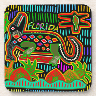Florida Alligator - Hurrikanische Ritter Getränkeuntersetzer
