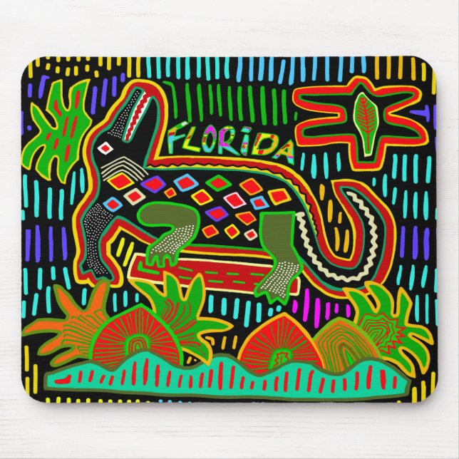 Florida Alligator - Hurrikanische Ritter Mousepad (Vorne)