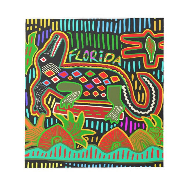 Florida Alligator - Hurrikanische Ritter Notizblock (Vorderseite)