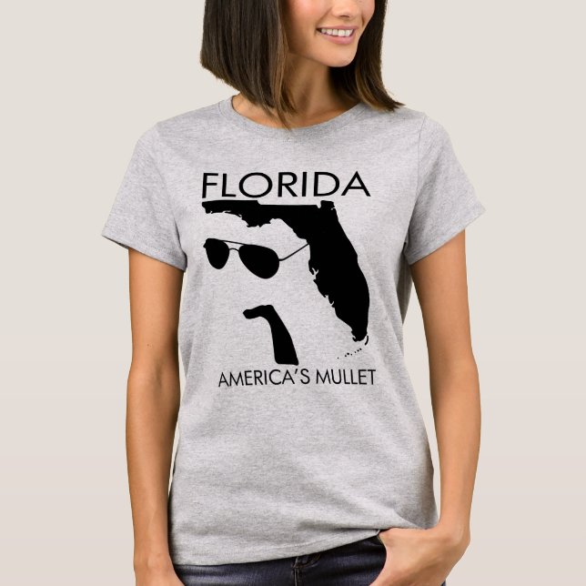 Florida: America’s Mullet | Funny State Pride T-Shirt (Vorderseite)