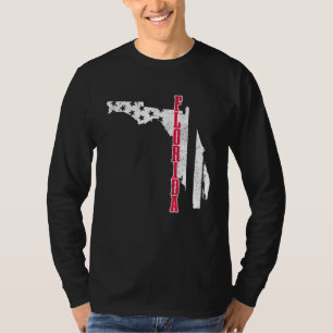 Florida American Flag Map Pride Patriotic 4. J T-Shirt