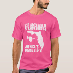 Florida Amerikas Mullet Lustig Patriotisch Amerika T-Shirt