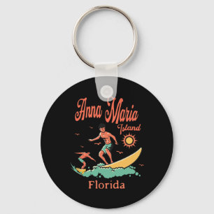 Florida Anna Maria Insel Fl Surfer Surfen Fischen Schlüsselanhänger