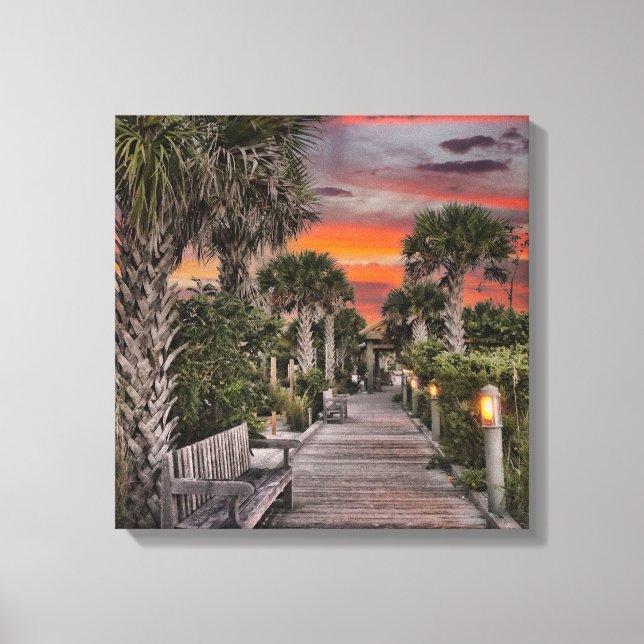 Florida Anna Marie Sunset Leinwanddruck (Vorderseite)