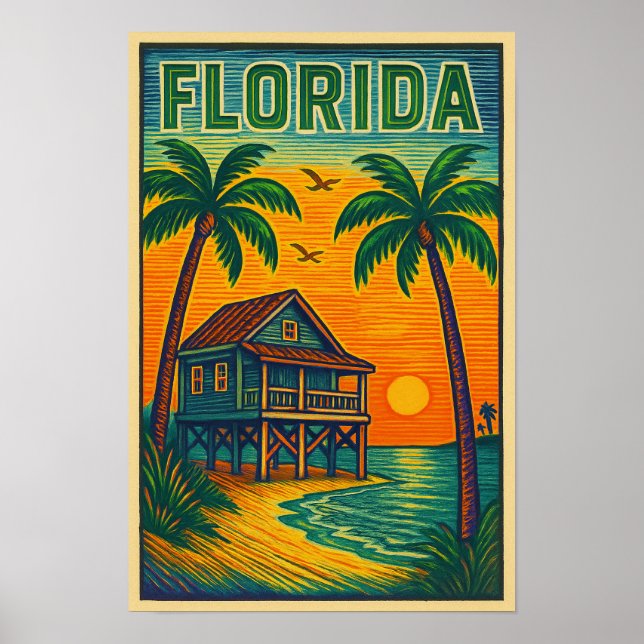Florida Art Print Poster (Vorne)