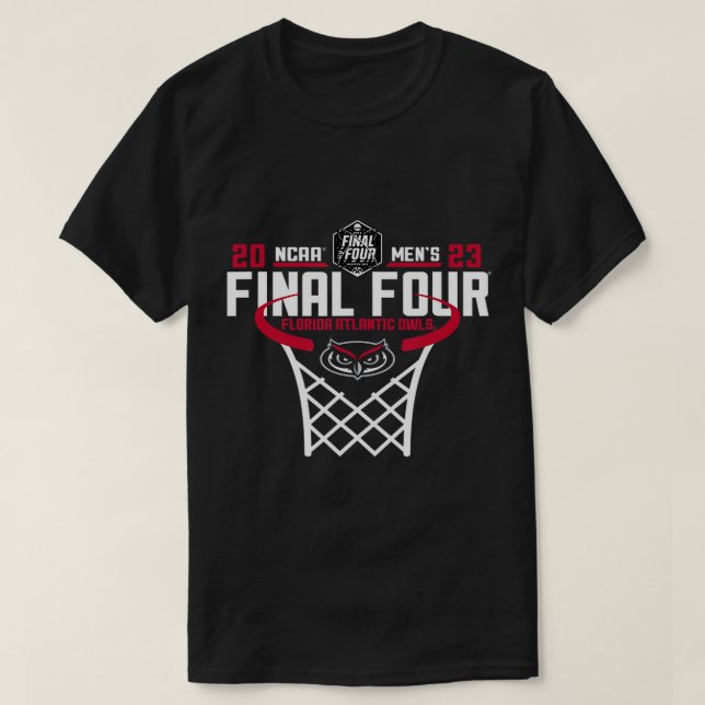 Florida Atlantic Owls Final Four 2023 Basketball N T-Shirt (Design vorne)